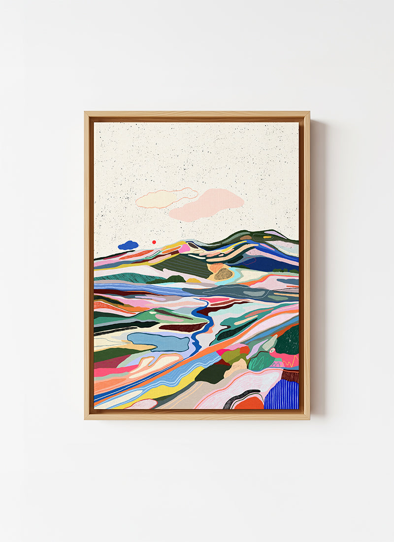 Black dots in the sky - canvas