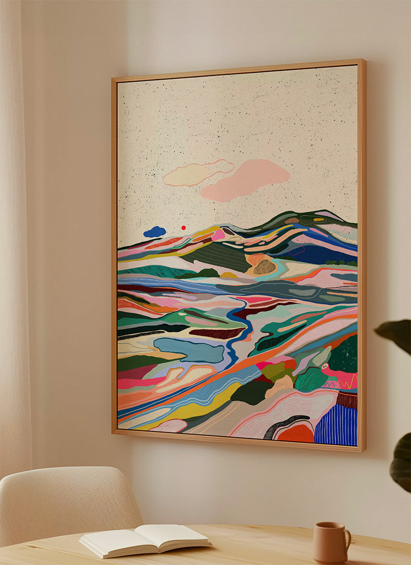 Black dots in the sky - canvas