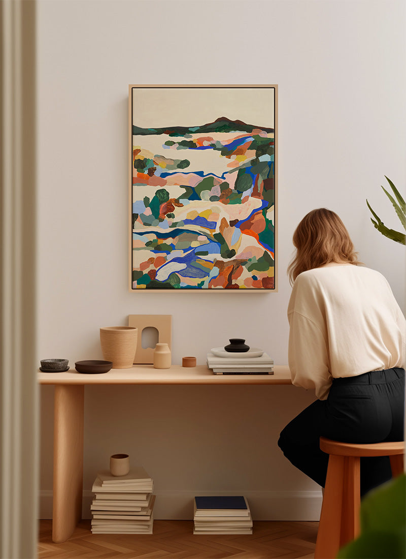 Blue salt - canvas