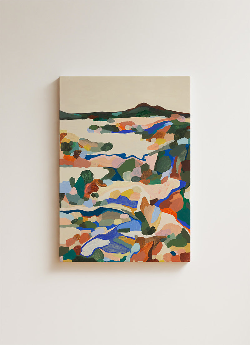 Blue salt - canvas