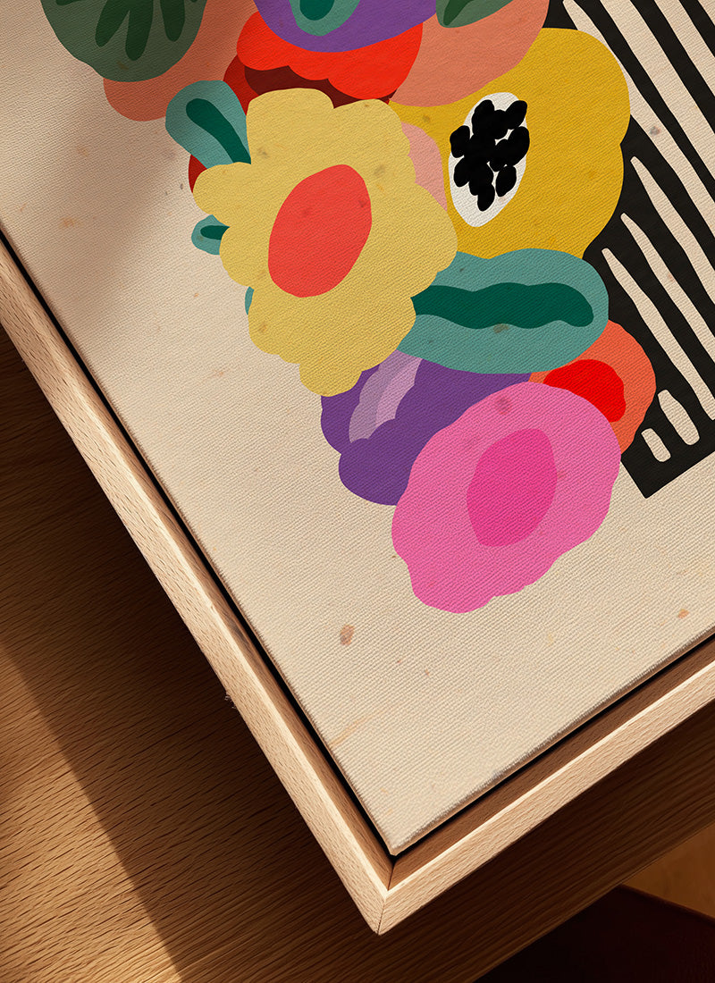 Flowers for you - square canvas