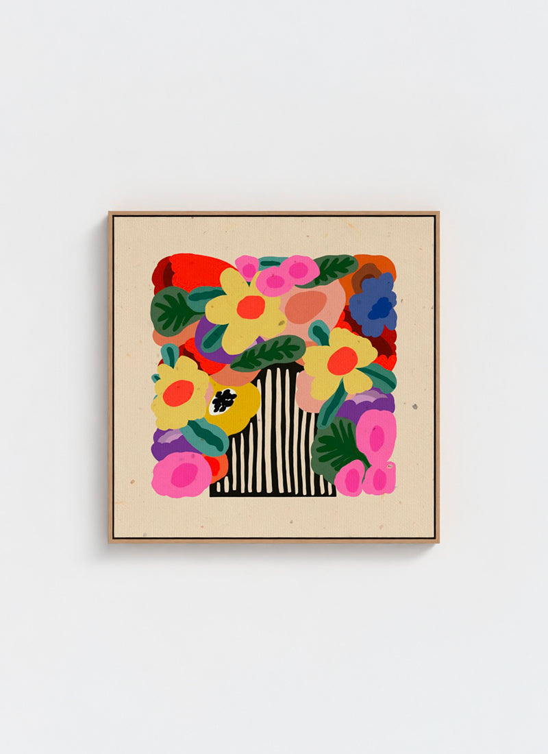 Flowers for you - square canvas