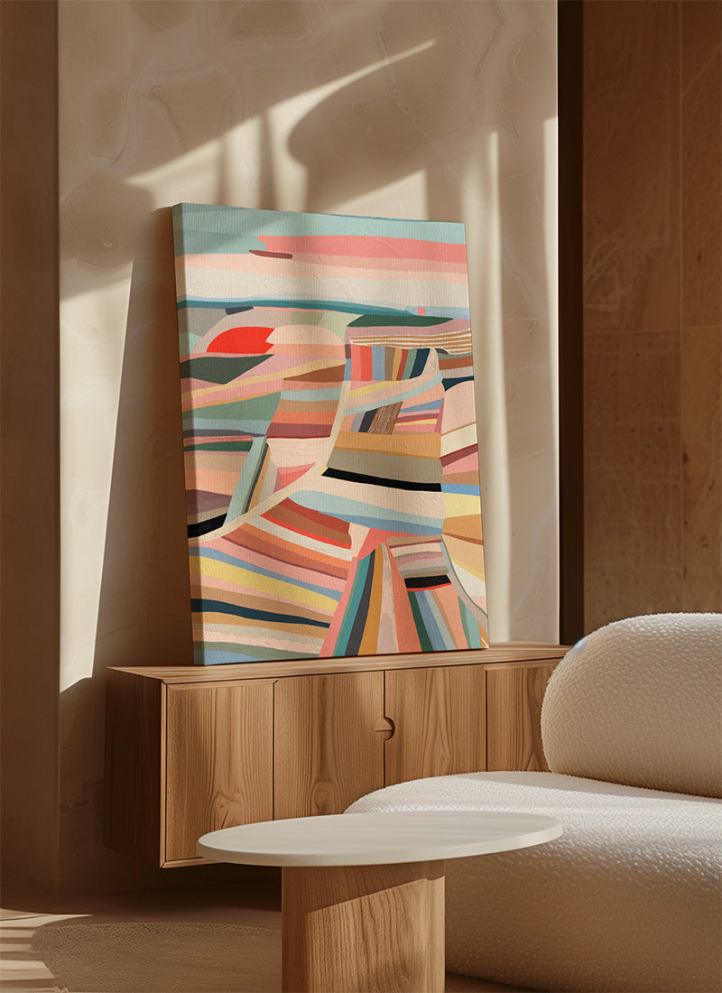 Morning fields - canvas