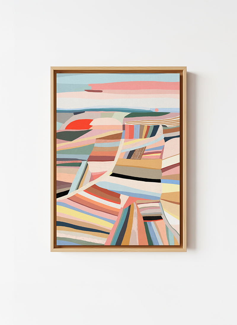 Morning fields - canvas