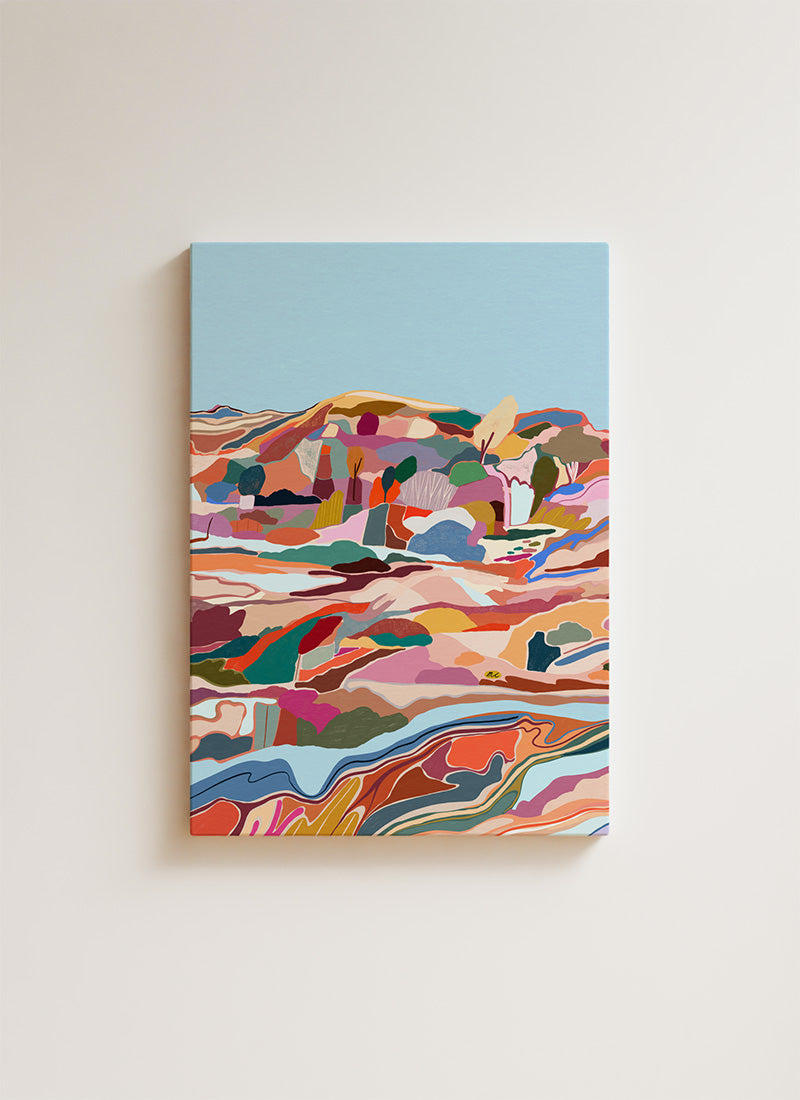 Sandstone diptych left - canvas