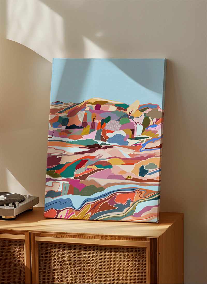 Sandstone diptych left - canvas