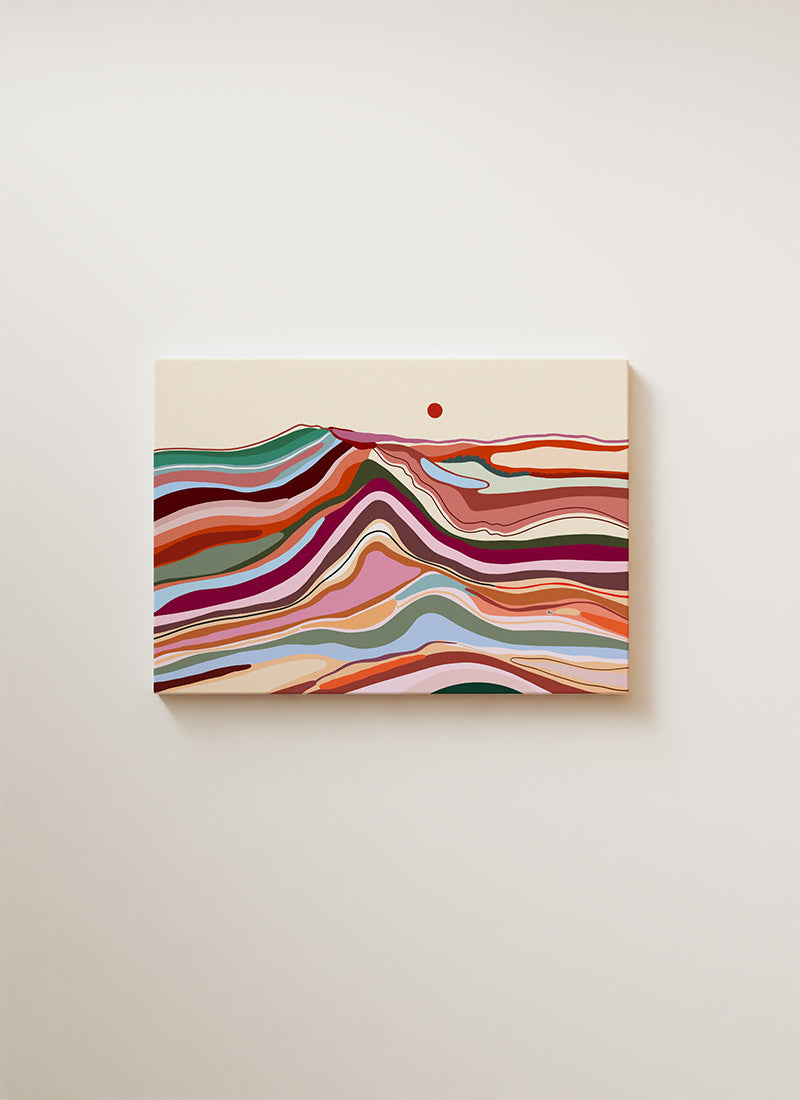 Wood and sand - canvas