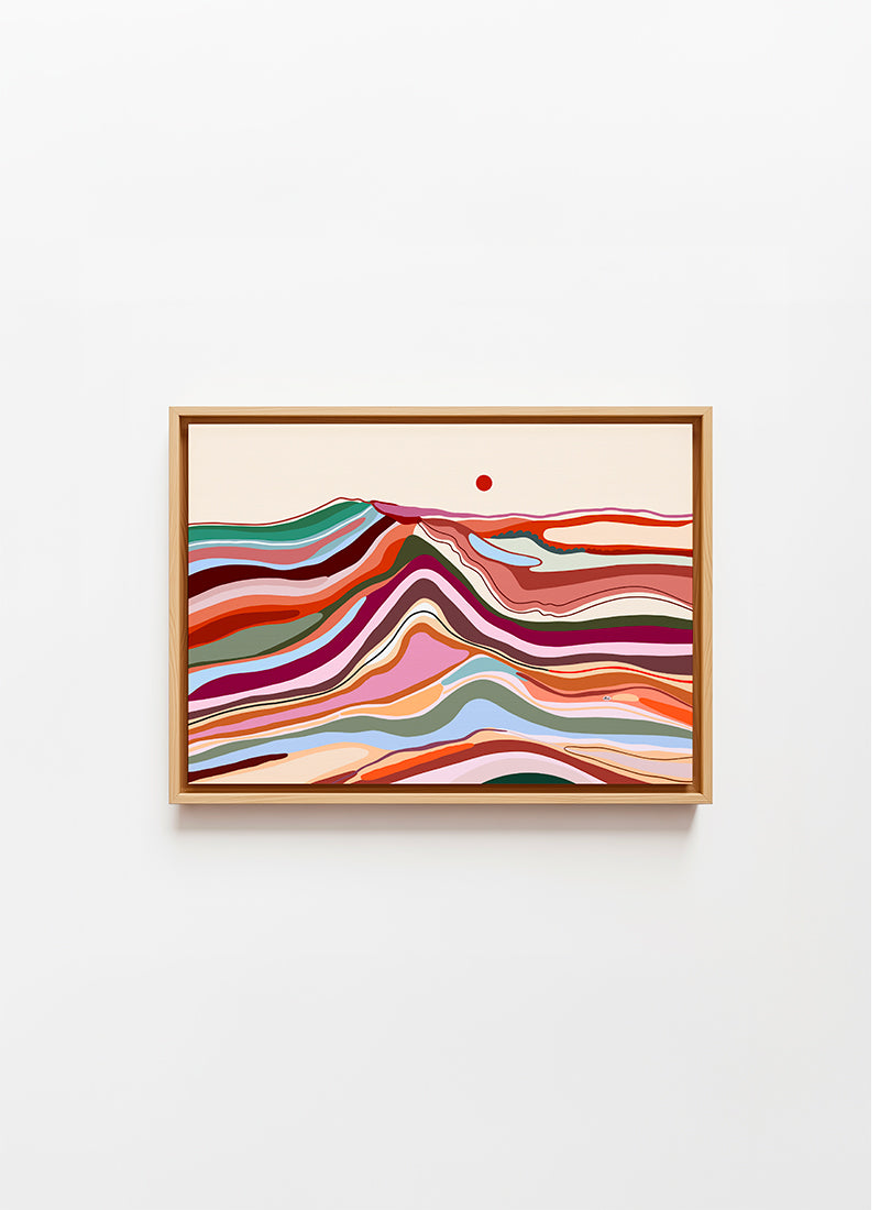 Wood and sand - canvas
