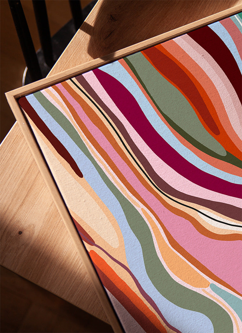 Wood and sand - canvas
