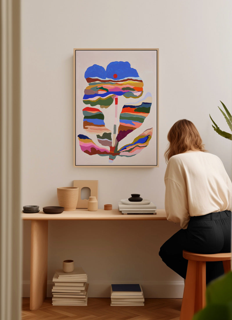 A world in a flower - canvas