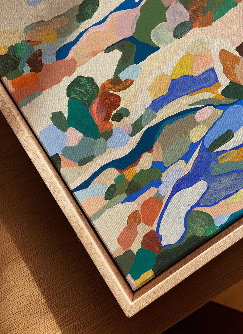 Blue salt - canvas