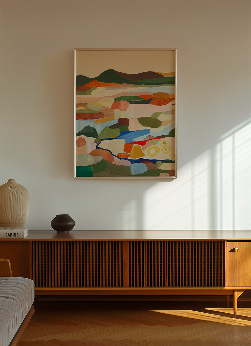 When the sunflowers sleep - diptych left