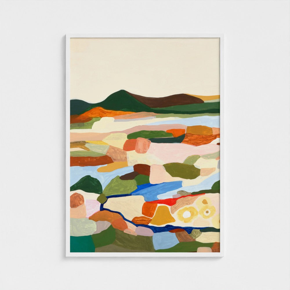 When the sunflowers sleep - diptych left